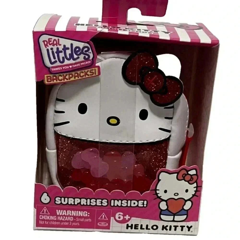 Real Littles Collectible Micro Backpack Hello Kitty + 6 Surprises